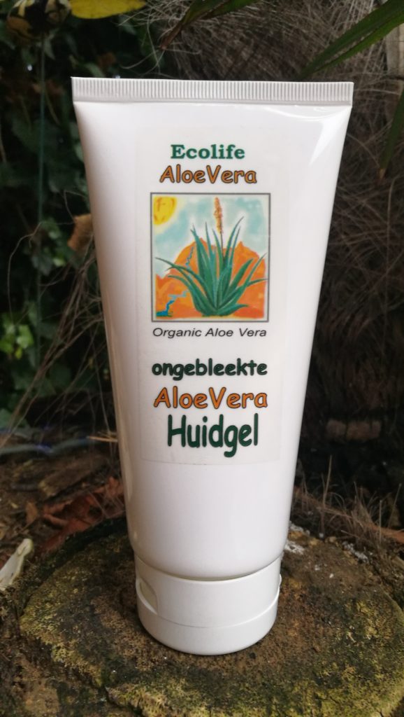 Aloe vera Gelly creme - Ecolife - 95% zuivere verse aloegel. Met extra kruidenextracten. Diepe reiniging en verzorging van uw huid