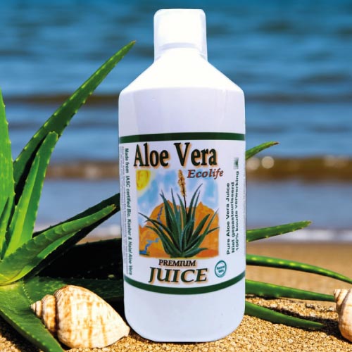 aloe vera sap juice of gel puur ecolife